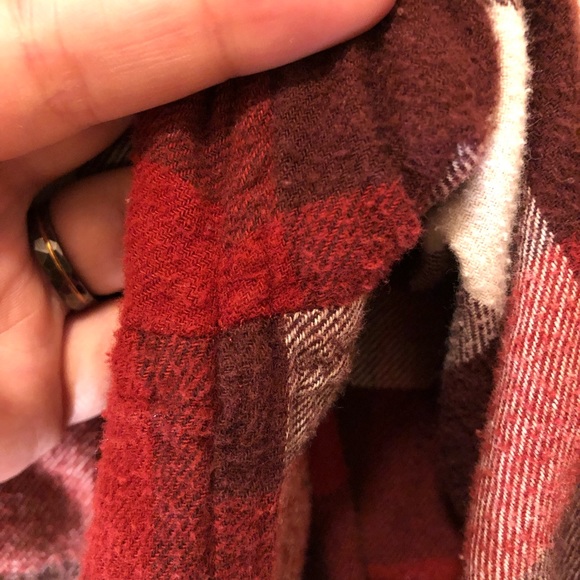 Ultra Soft, Oversized, Red 100% Cotton Croft & Barrow Plaid Flannel - Picture 12 of 12